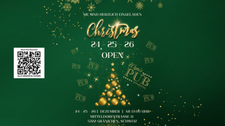 1. Weihnachtstag im Wyn's Pub Wynental | © Wyn's Pub Wynental