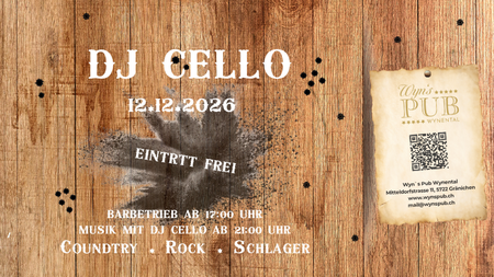 DJ Cello im Wyn's Pub Wynental | © IP Klinik DeLueckS